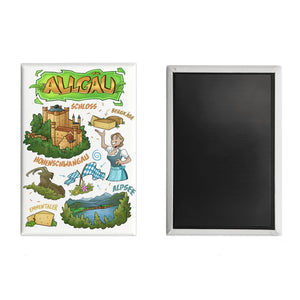 Allgäu Pop Art Comic Souvenir Souvenir Magnet - Alpsee