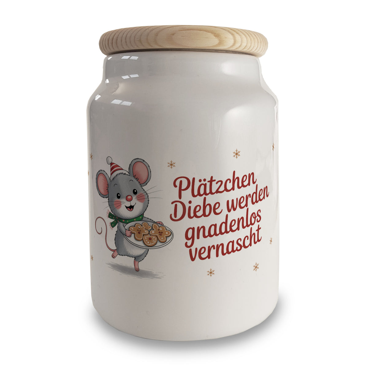 Niedliche Maus Keksdose Plätzchen Spruch Weihnachten