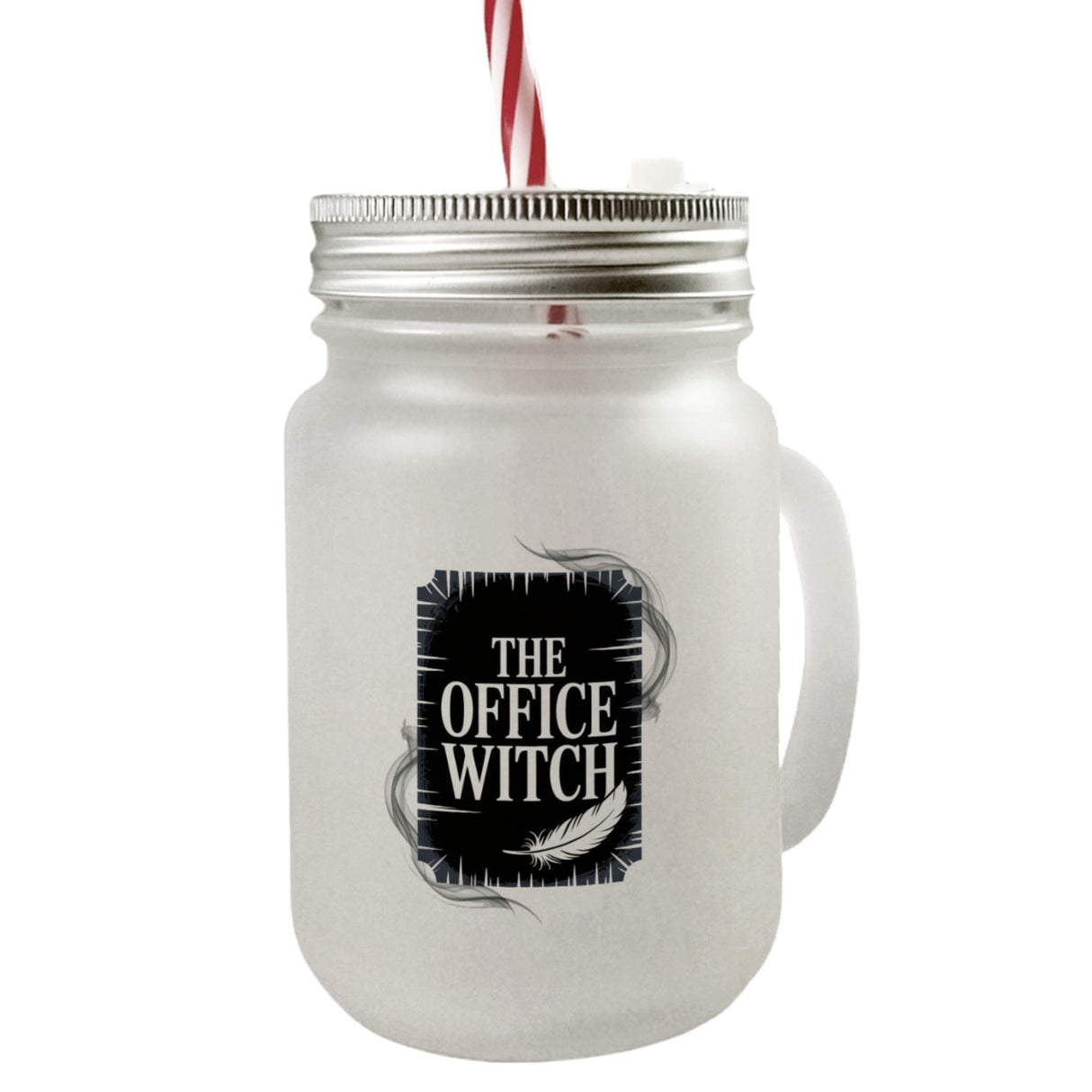 The Office Witch Parodie Trinkglas mit Bambusdeckel