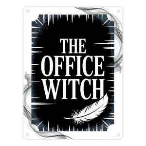 The Office Witch Parodie Metallschild in 15x20 cm