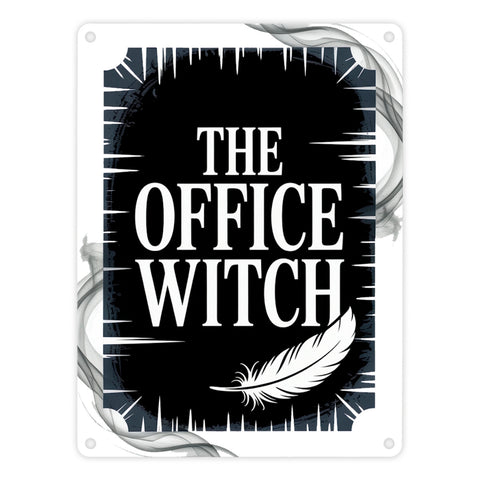 The Office Witch Parodie Metallschild in 15x20 cm