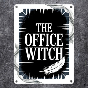 The Office Witch Parodie Metallschild in 15x20 cm