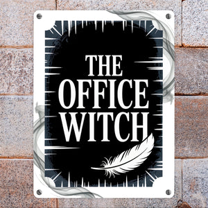 The Office Witch Parodie Metallschild in 15x20 cm
