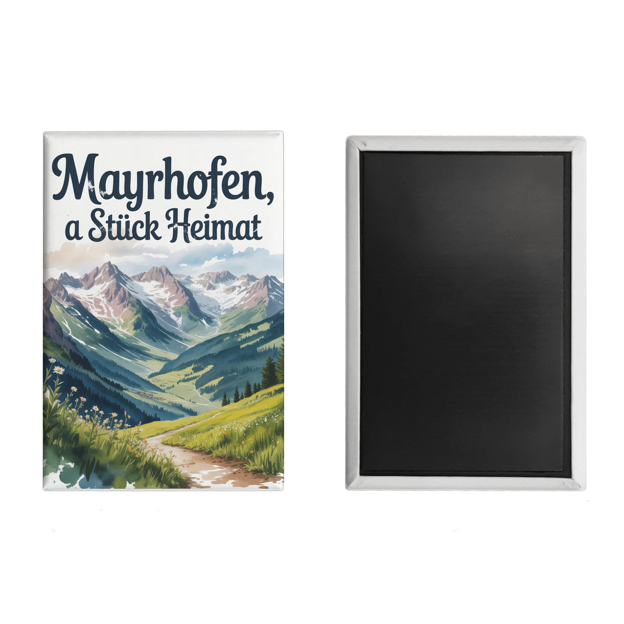 Alpenpanorama Aquarell Mayrhofen Souvenir Souvenir Magnet