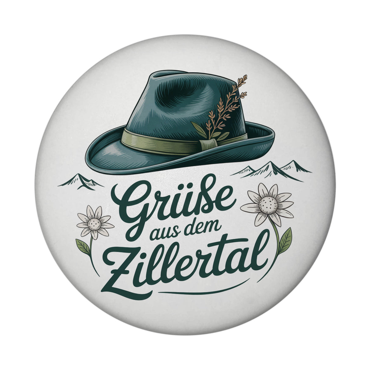 Alpenhut Grüße aus dem Zillertal Magnet