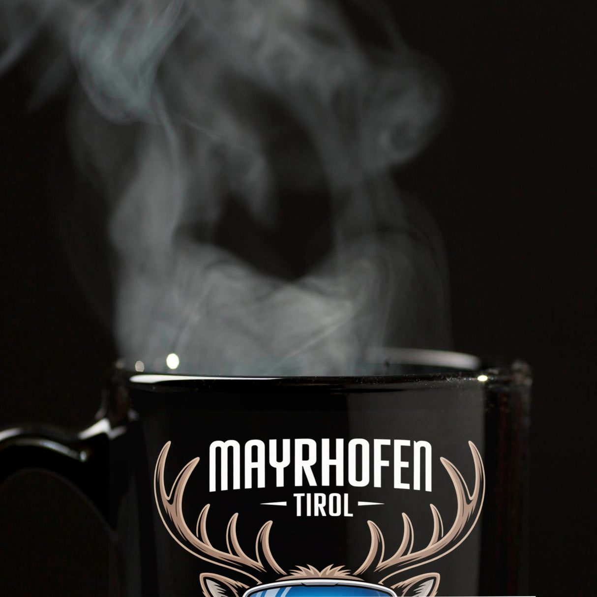 MAYRHOFEN Tirol Tasse mit coolem Hirsch