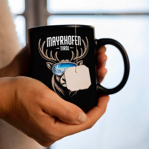 MAYRHOFEN Tirol Tasse mit coolem Hirsch
