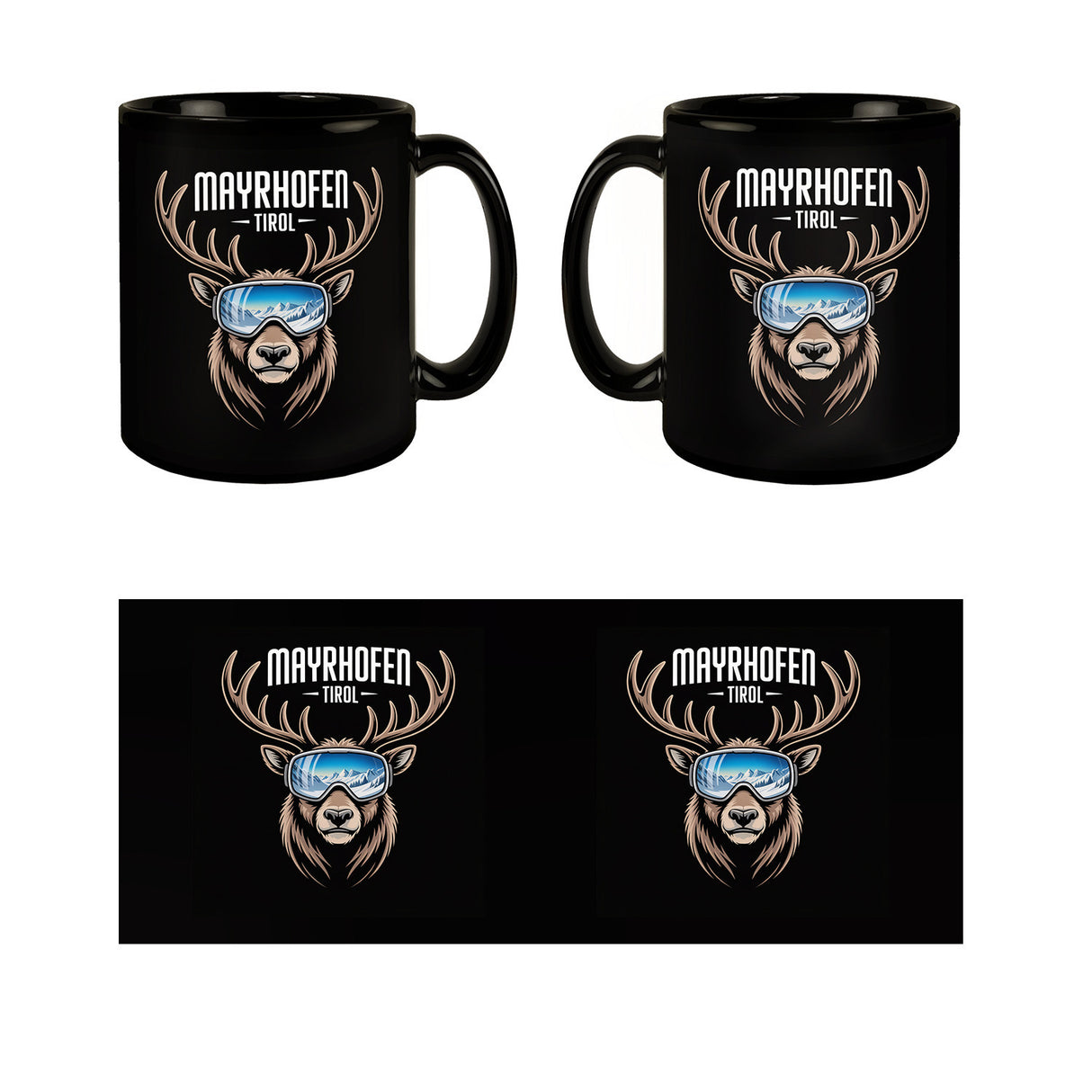 MAYRHOFEN Tirol Tasse mit coolem Hirsch