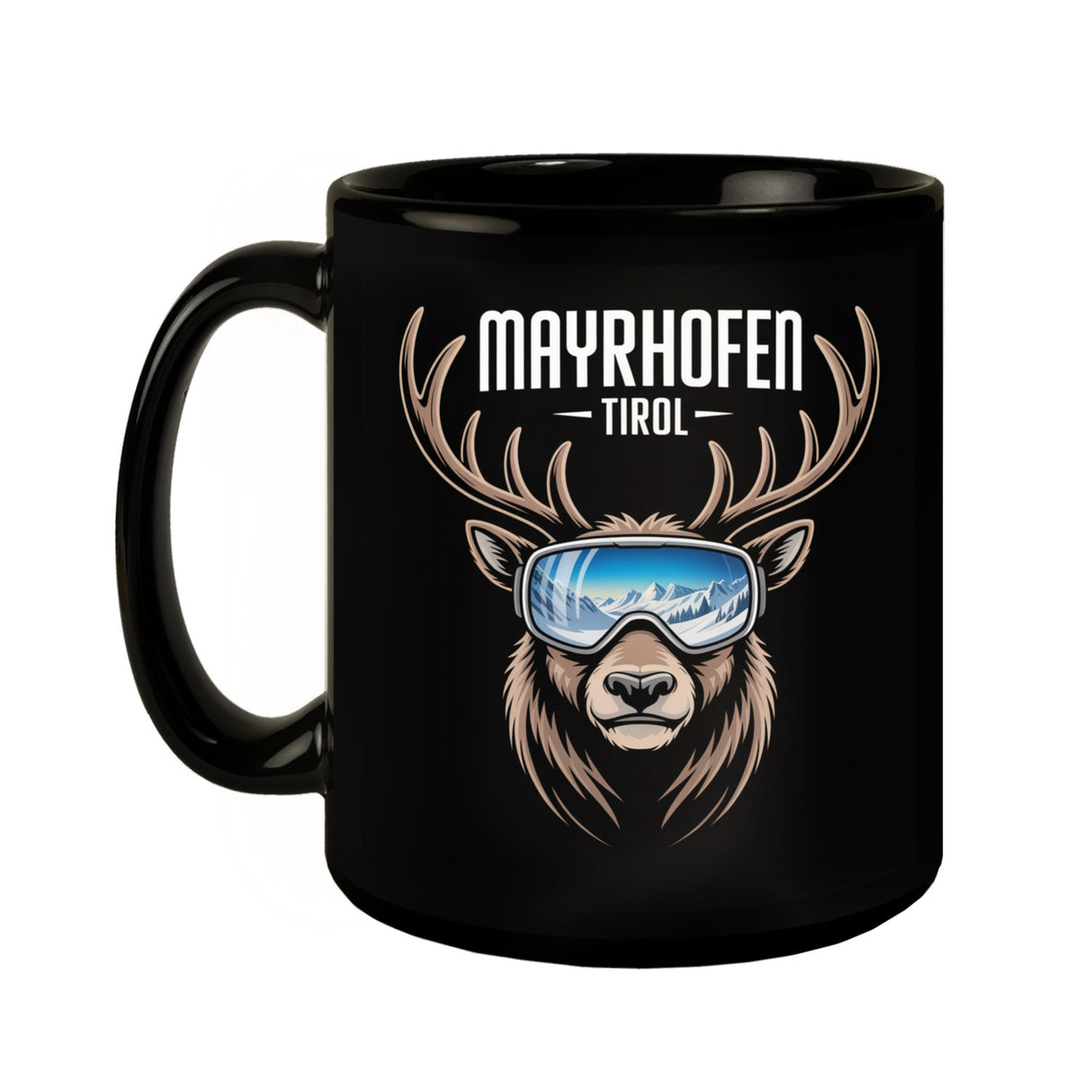 MAYRHOFEN Tirol Tasse mit coolem Hirsch