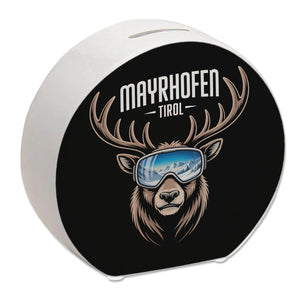 MAYRHOFEN Tirol Spardose mit coolem Hirsch