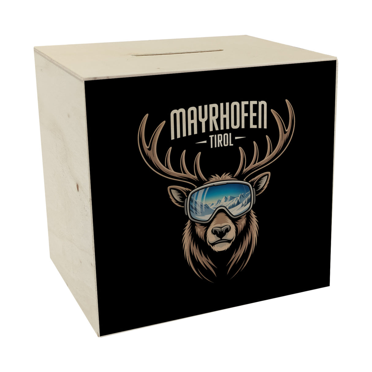 MAYRHOFEN Tirol Spardose mit coolem Hirsch