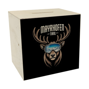 MAYRHOFEN Tirol Spardose mit coolem Hirsch