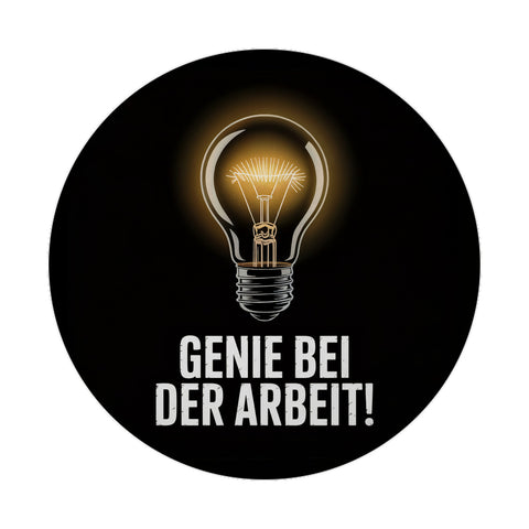 Leuchtende Glühbirne - Genie bei der Arbeit Magnet