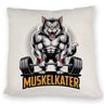 Muskulöse Katze MUSKELKATER Kissen für Fitness-Fans