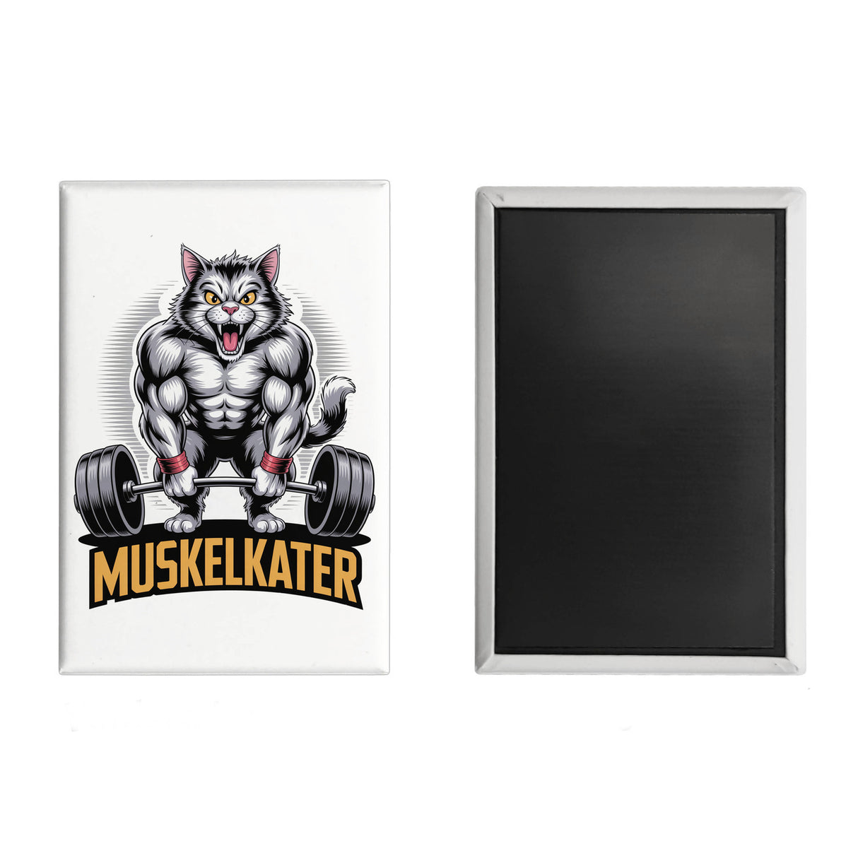 Muskulöse Katze Muskelkater Souvenir Souvenir Magnet