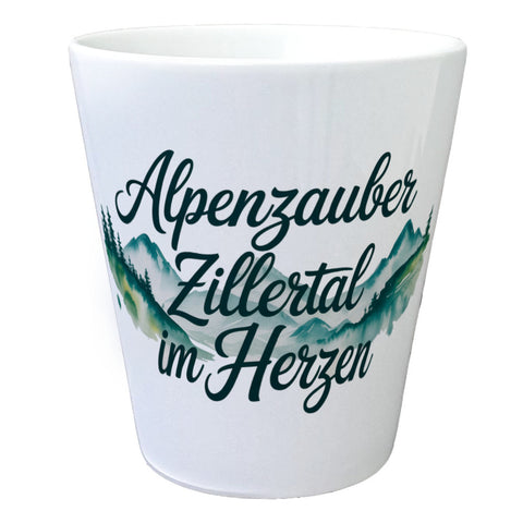 Alpenzauber Zillertal im Herzen Blumentopf Berglandschaft