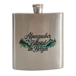 Alpenzauber Zillertal im Herzen Flachmann n Berglandschaft