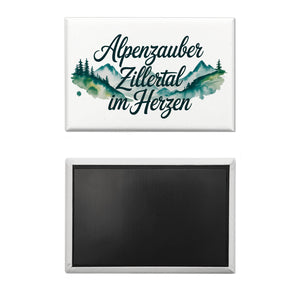 Alpenzauber Zillertal im Herzen Souvenir Magnet Berglandschaft
