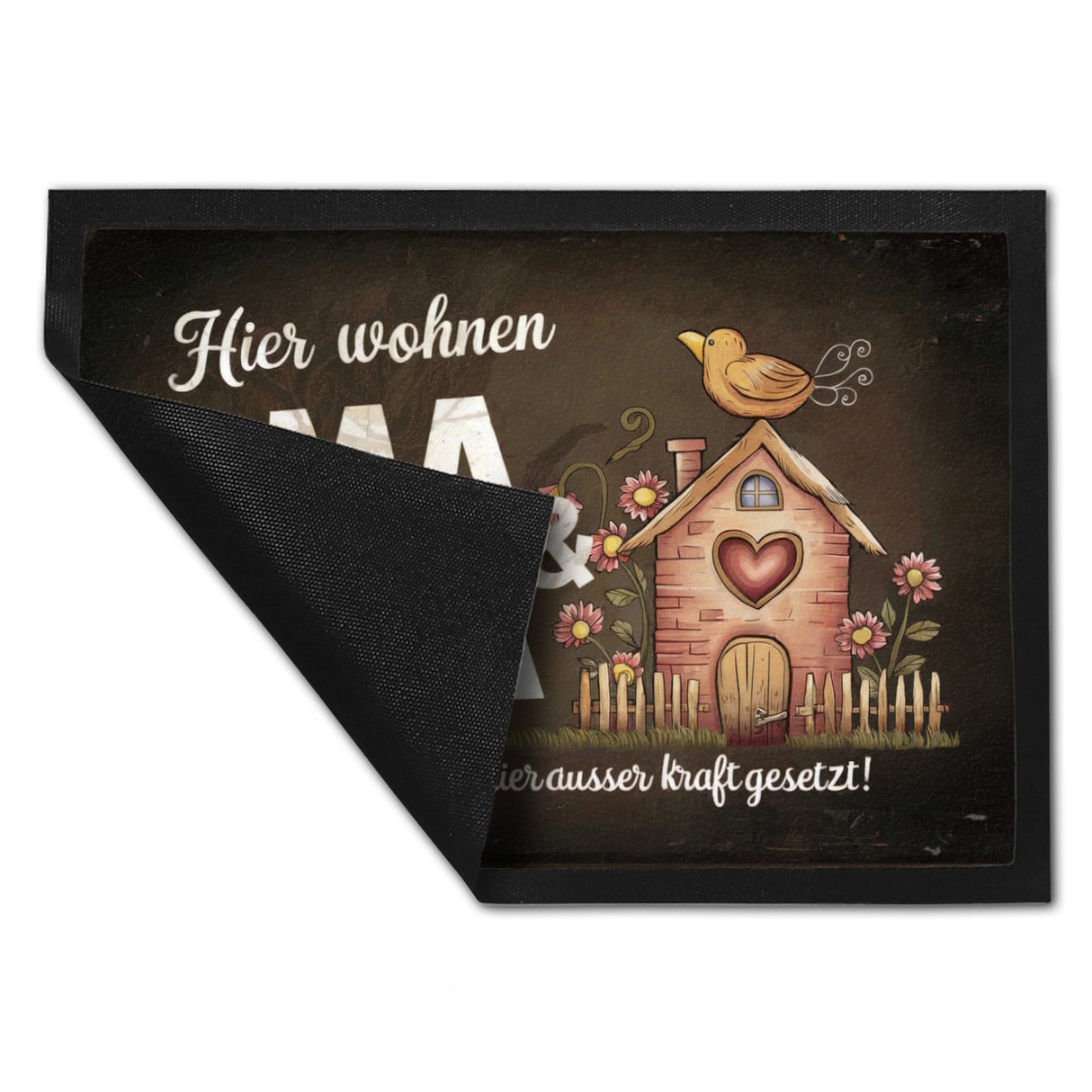 Elternregeln sind hier außer Kraft gesetzt! Fußmatte in 35x50 cm OMA und OPA