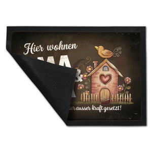 Elternregeln sind hier außer Kraft gesetzt! Fußmatte in 35x50 cm OMA und OPA