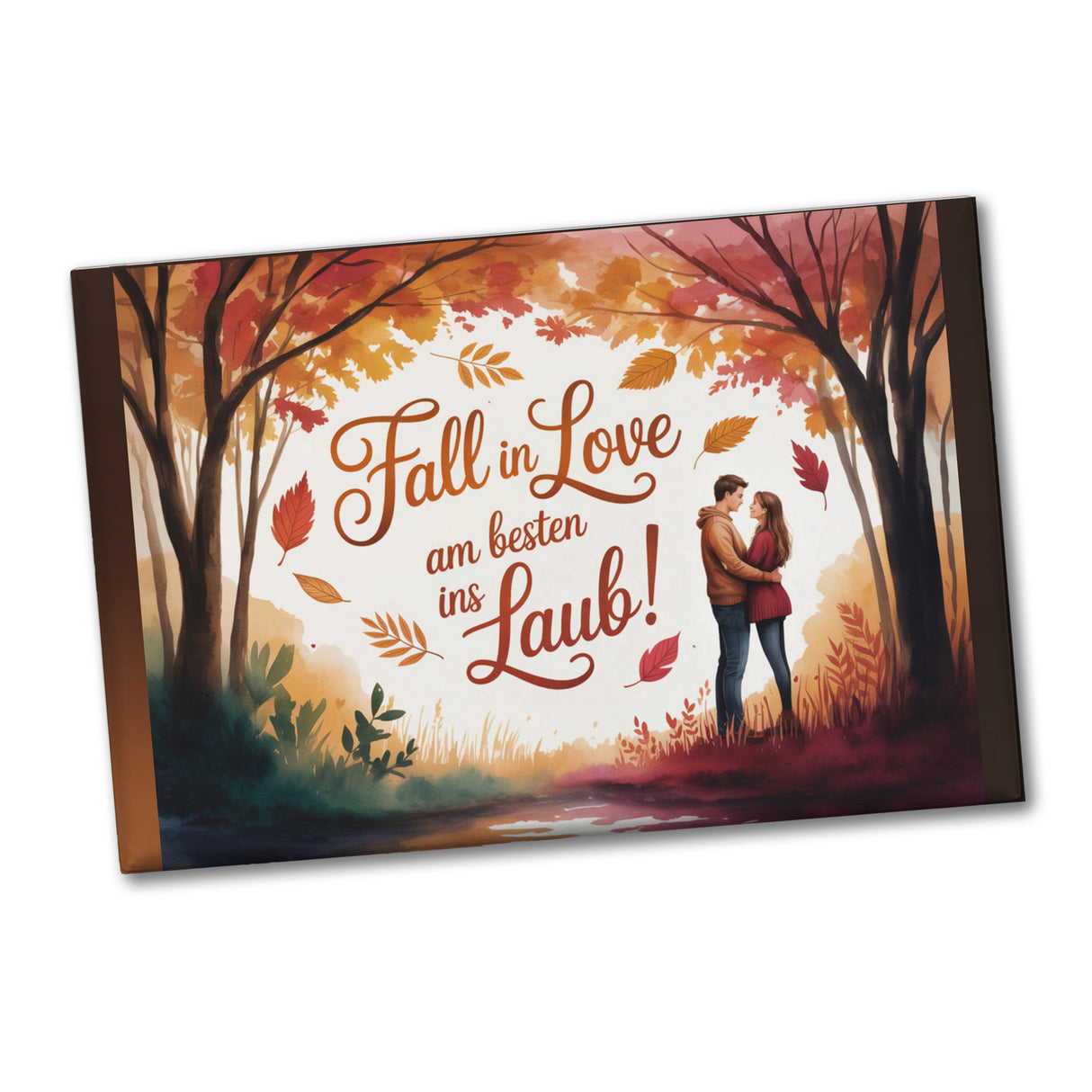 Fall in Love Laub Herbstszene Spruch Souvenir Souvenir Magnet