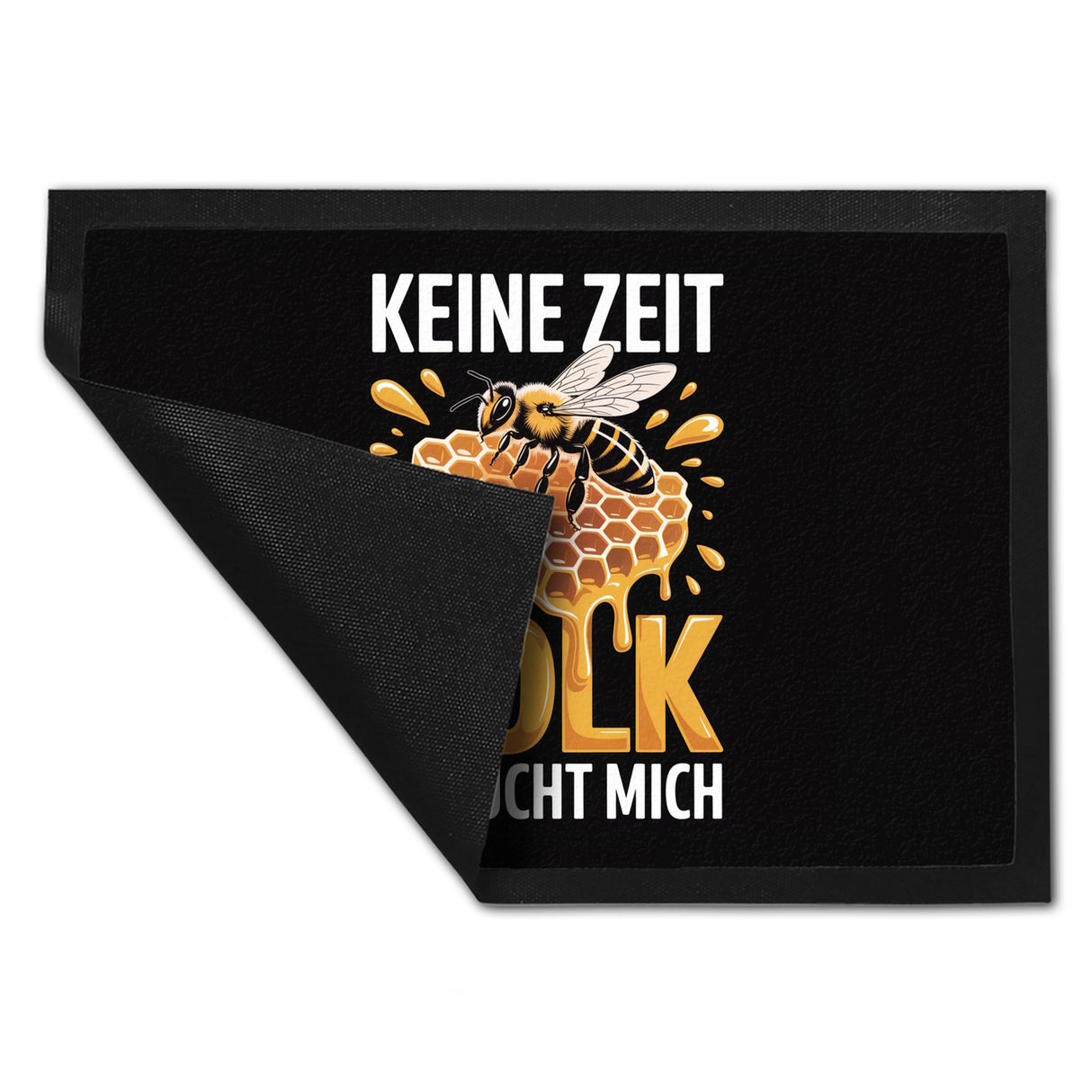 Biene Honigwabe Fußmatte in 35x50 cm für Imker - Keine Zeit