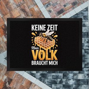 Biene Honigwabe Fußmatte in 35x50 cm für Imker - Keine Zeit
