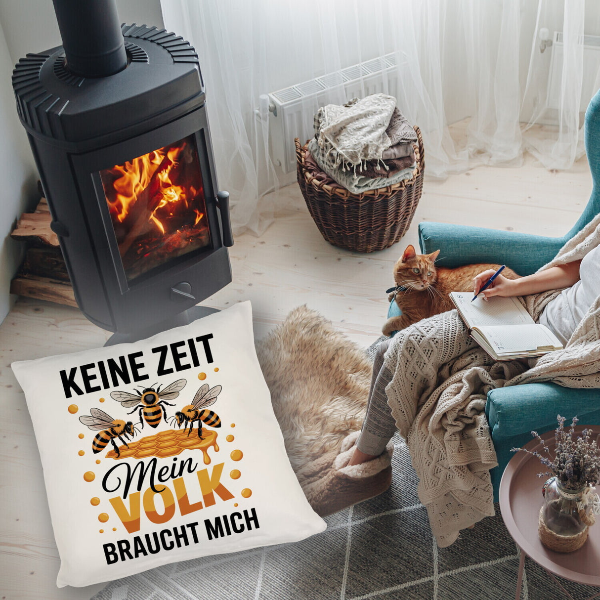 Honigbienen Kissen für Imker - Keine Zeit