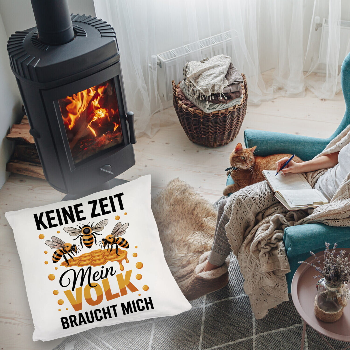 Honigbienen Kissen für Imker - Keine Zeit