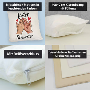 Läster Schwester Kissen für die beste Freundin