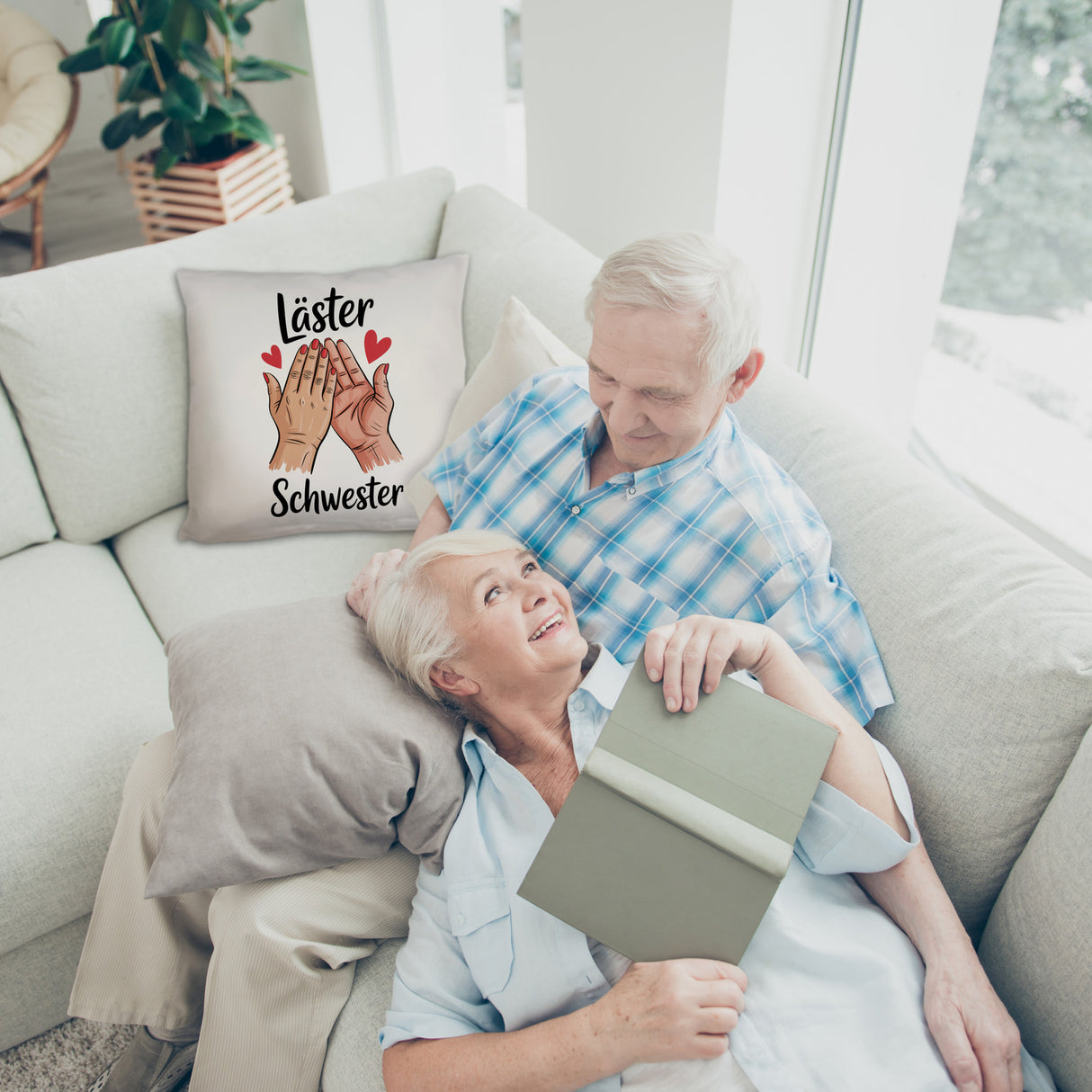 Läster Schwester Kissen für die beste Freundin