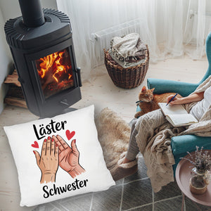 Läster Schwester Kissen für die beste Freundin