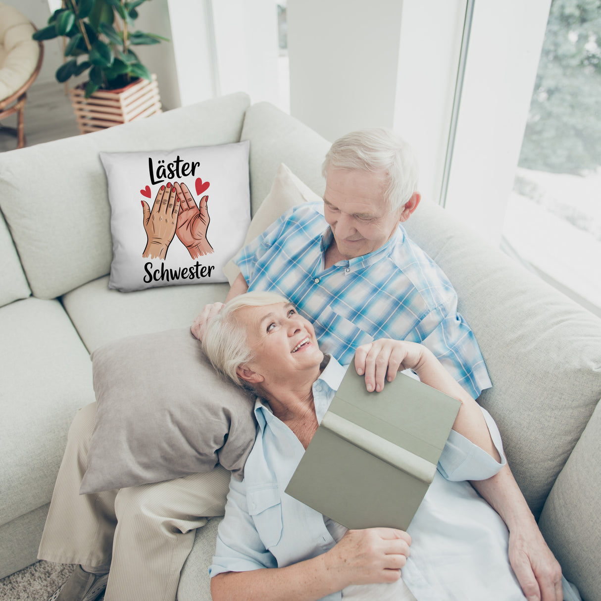 Läster Schwester Kissen für die beste Freundin