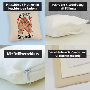 Läster Schwester Kissen für die beste Freundin