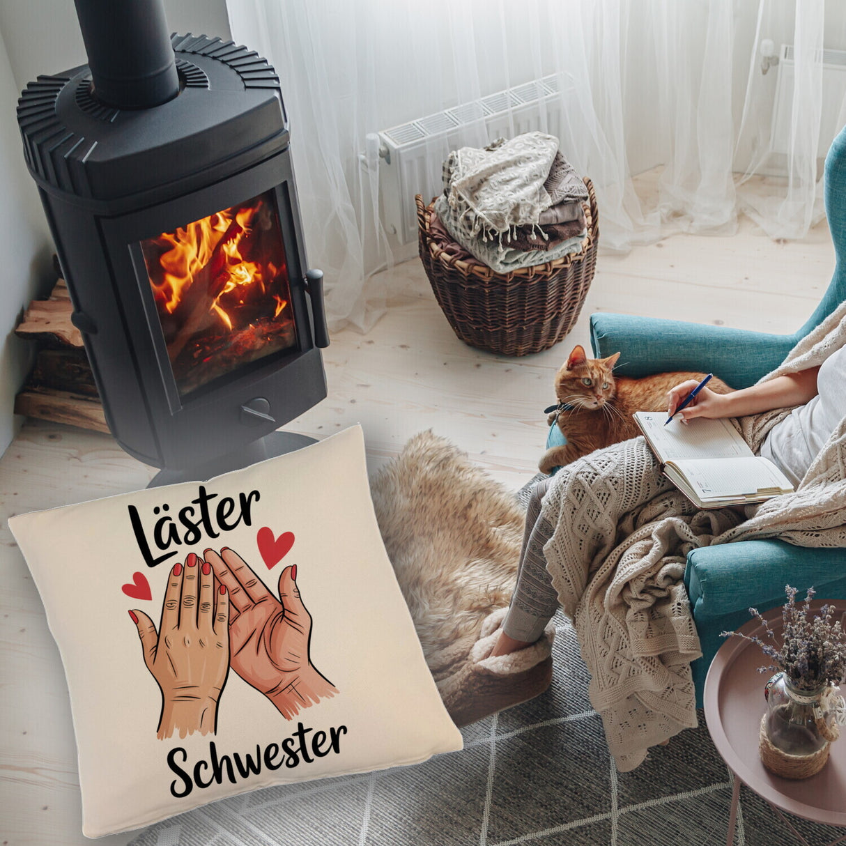 Läster Schwester Kissen für die beste Freundin