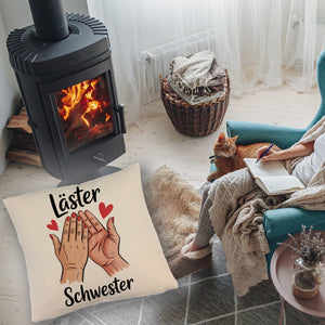Läster Schwester Kissen für die beste Freundin