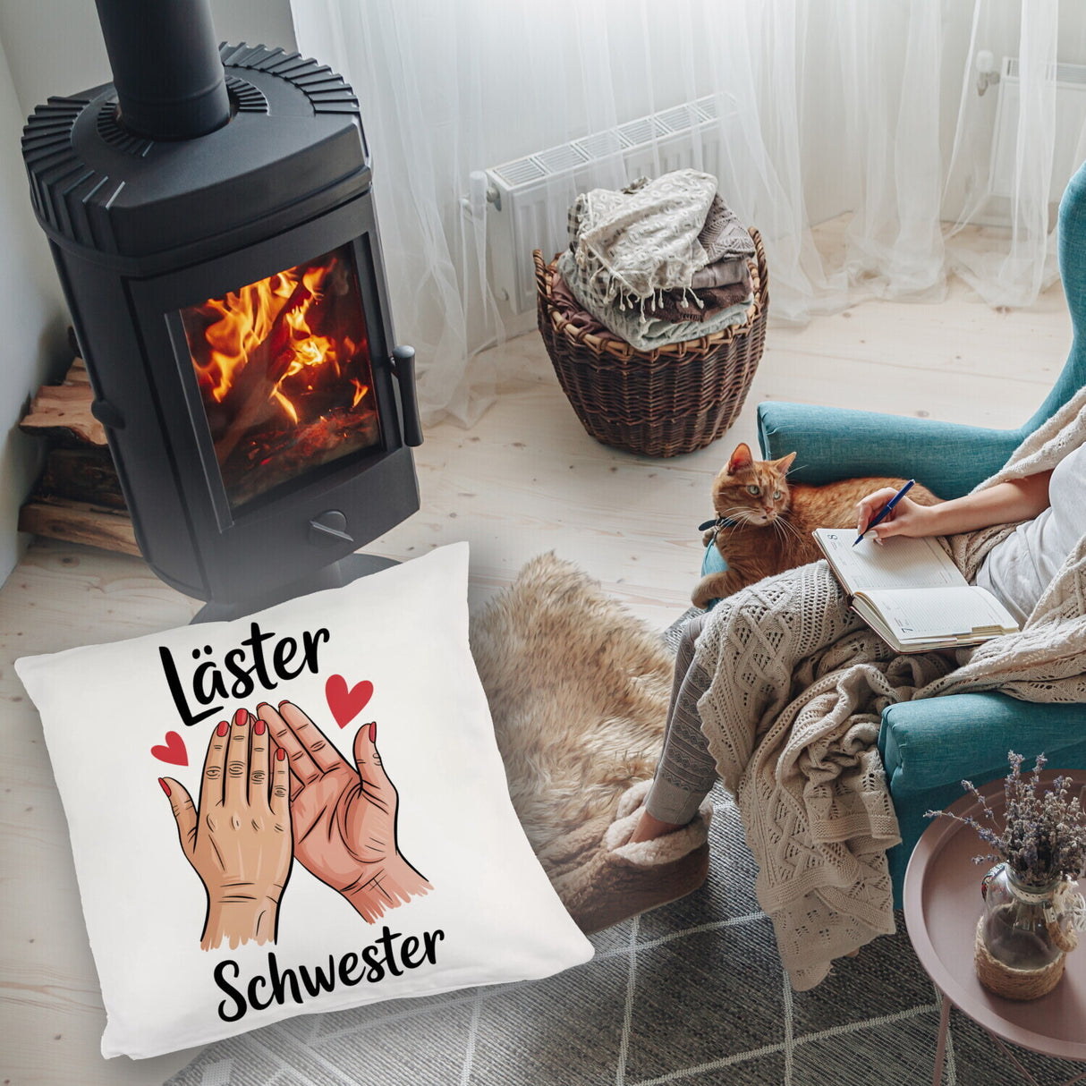 Läster Schwester Kissen für die beste Freundin
