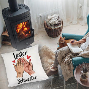 Läster Schwester Kissen für die beste Freundin