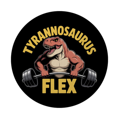 Tyrannosaurus Flex Magnet für Fitness-Fans
