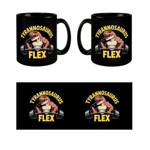 Tyrannosaurus Flex Tasse für Fitness-Fans
