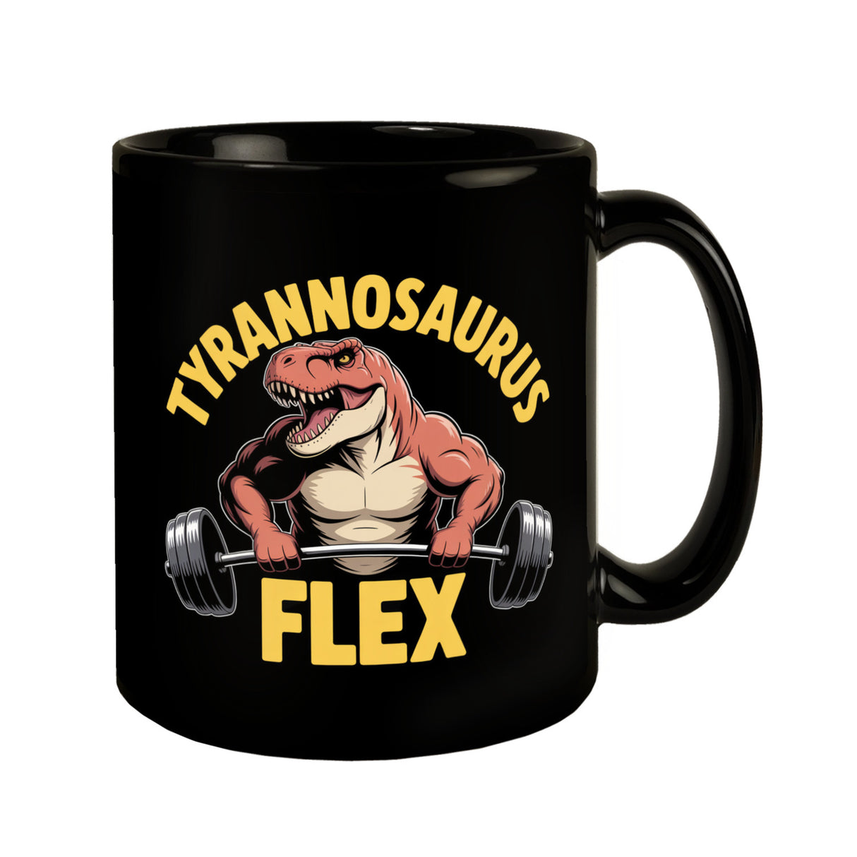 Tyrannosaurus Flex Tasse für Fitness-Fans