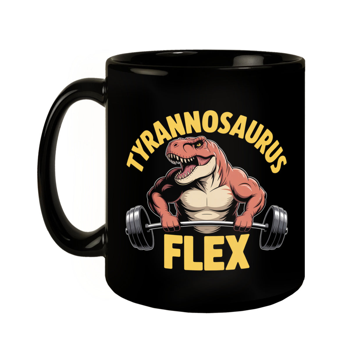 Tyrannosaurus Flex Tasse für Fitness-Fans