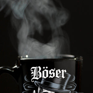 Totenkopf mit Mittelfinger Tasse - Böser alter Mann