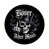 Totenkopf mit Mittelfinger Magnet - Böser alter Mann