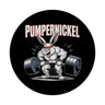 Fitness-Hase Pumpernickel Magnet für Fitnessfreaks