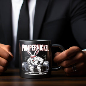 Fitness-Hase Pumpernickel Tasse für Fitnessfreaks