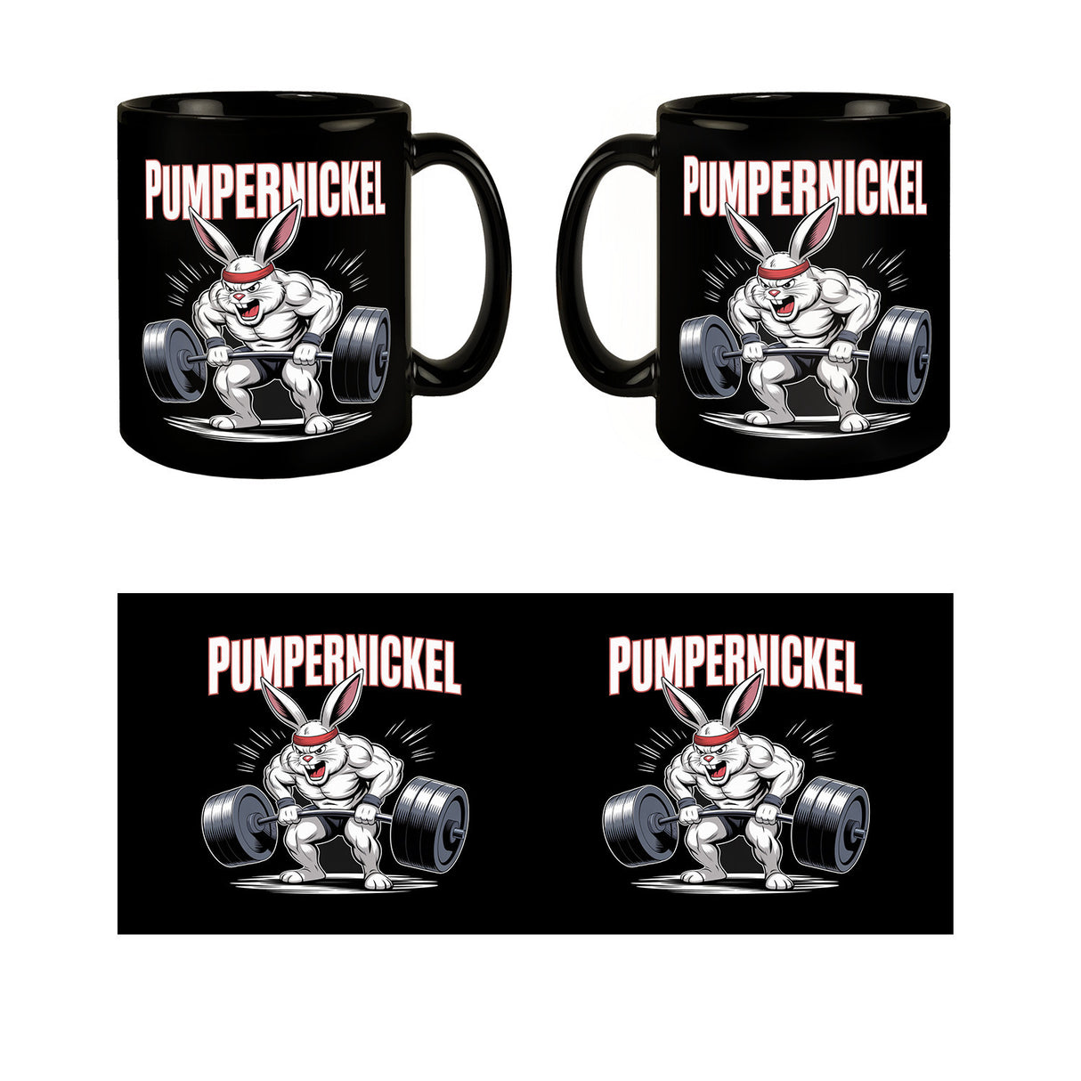 Fitness-Hase Pumpernickel Tasse für Fitnessfreaks