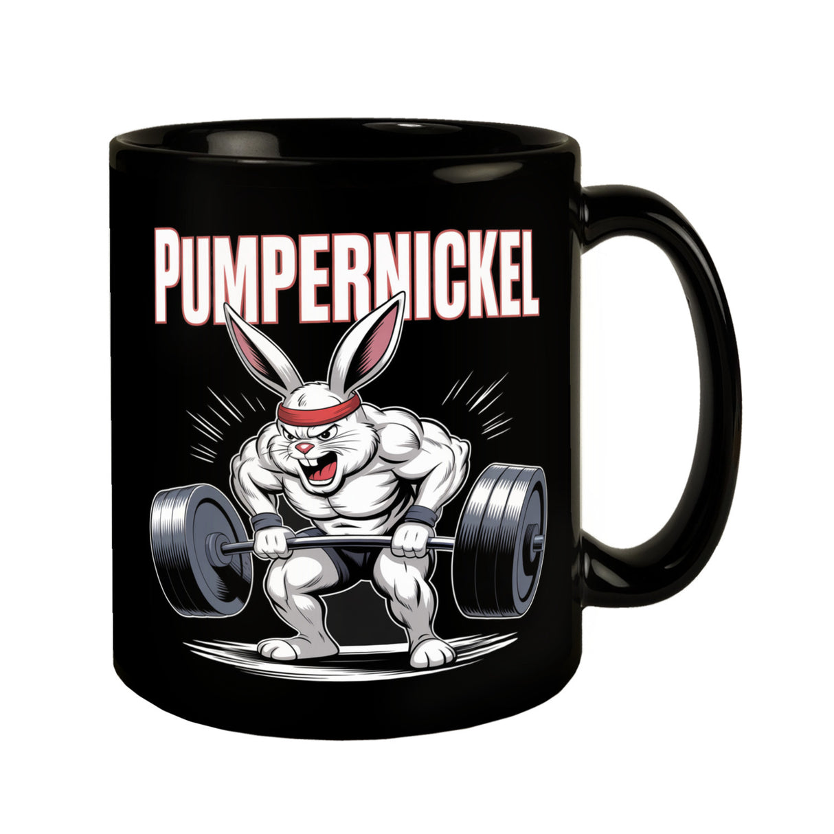 Fitness-Hase Pumpernickel Tasse für Fitnessfreaks