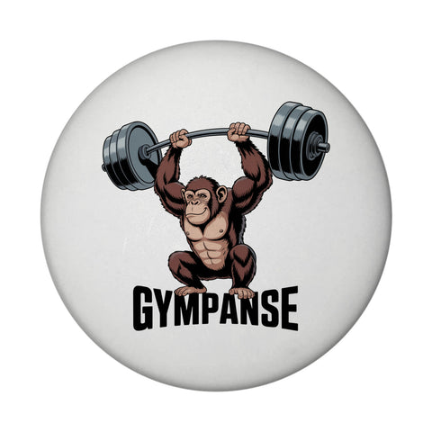 GYMPANSE Fitness Souvenir Magnet Schimpanse mit Hantel