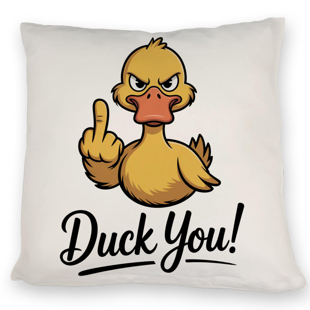 Mittelfinger Ente DUCK YOU Kissen